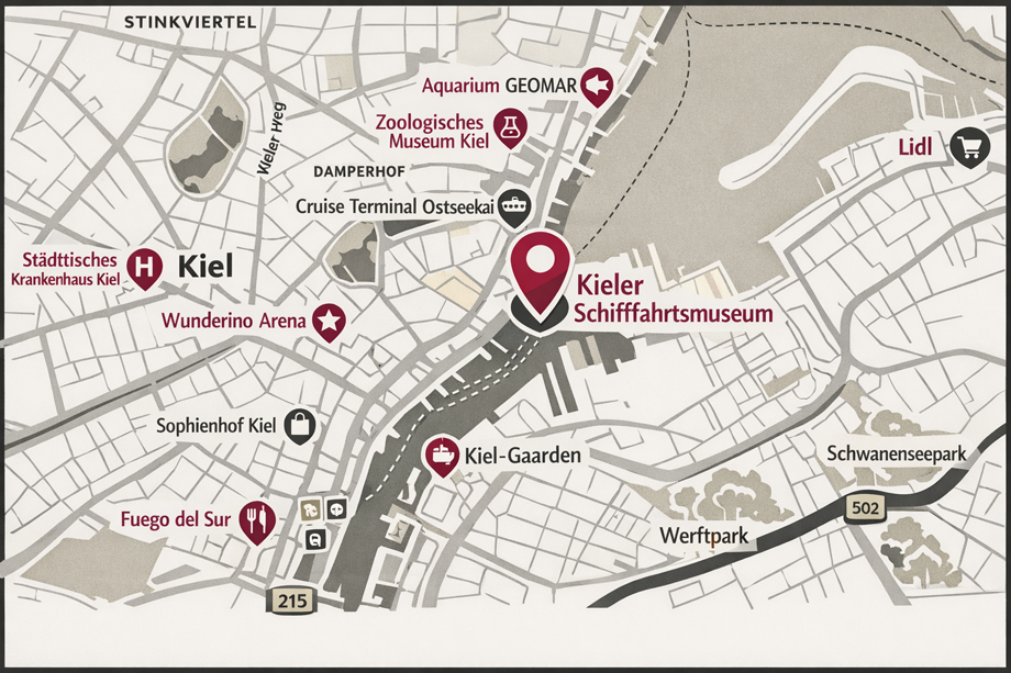 Anfahrtsskizze MKG im Sellspeicher